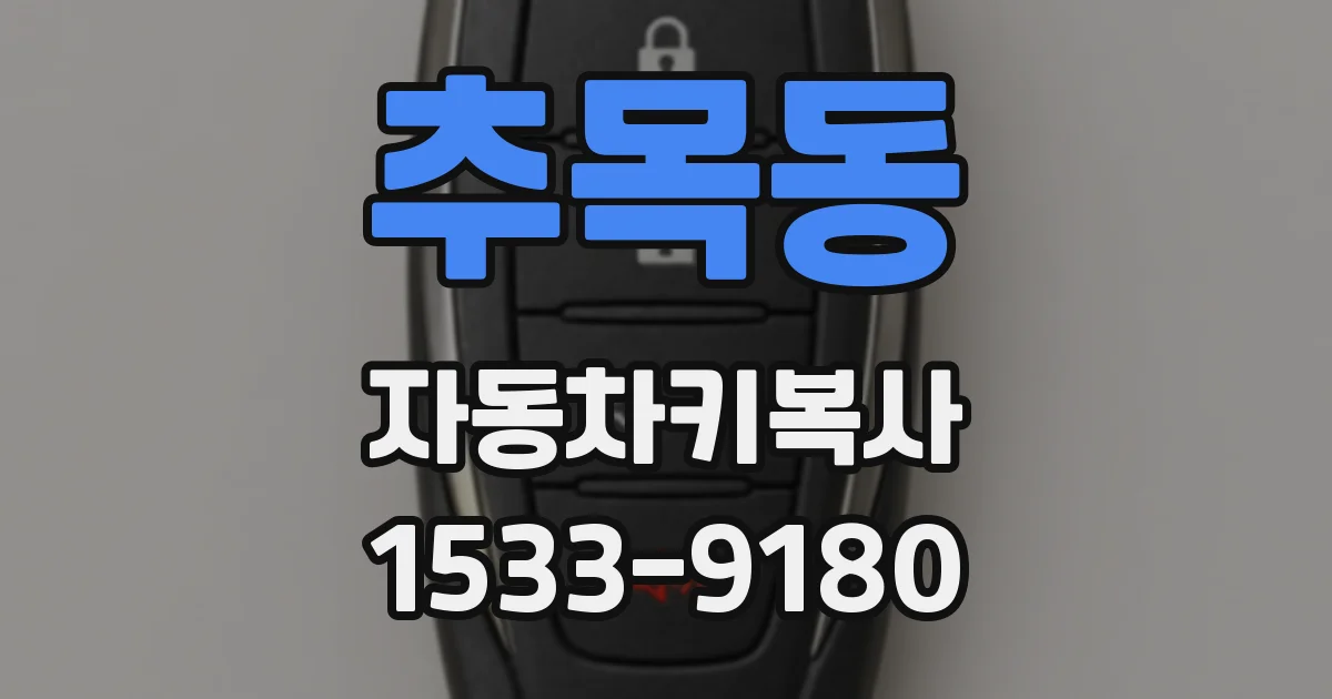 추목동 자동차키복사