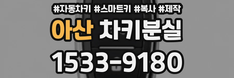 아산 차키분실