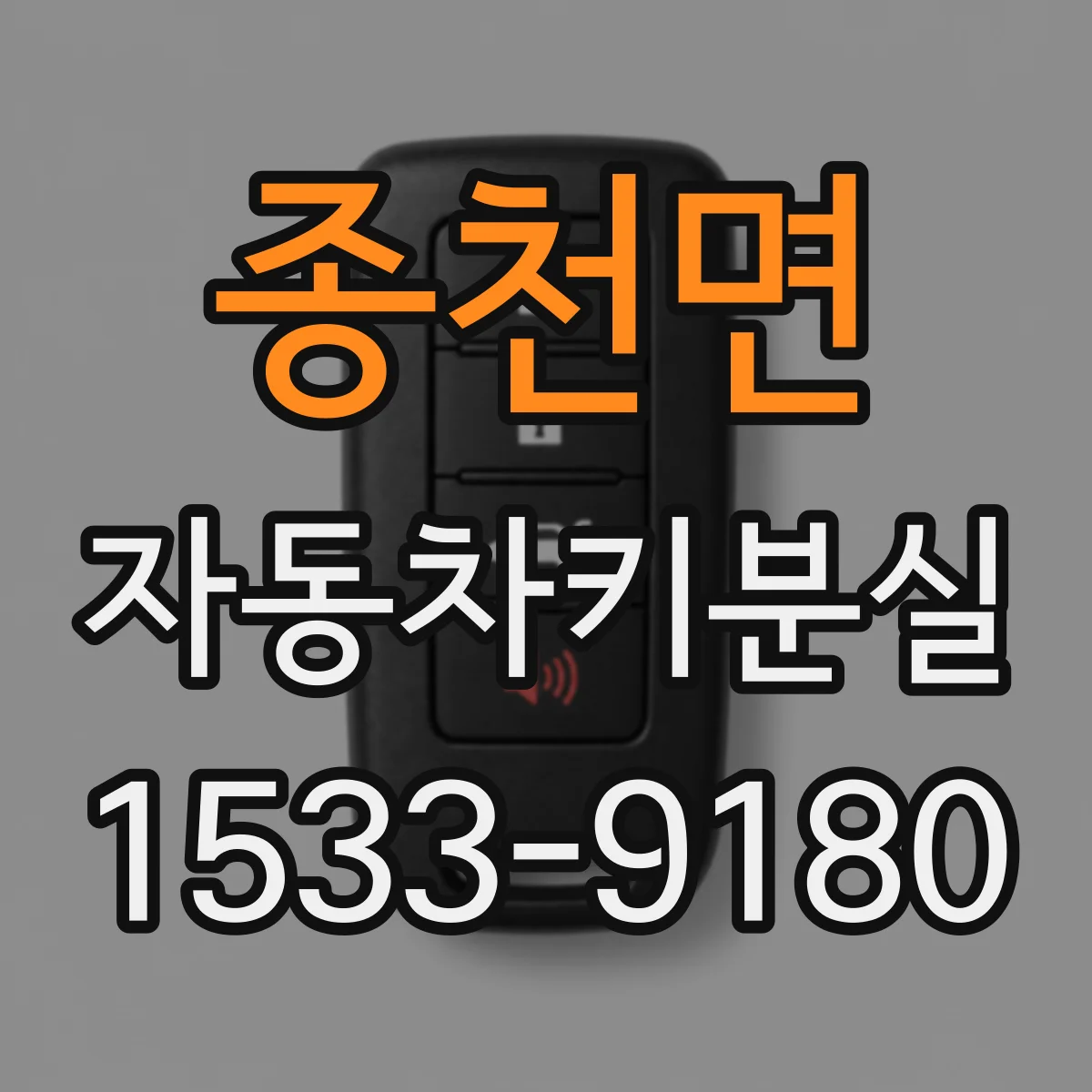 종천면 자동차키분실