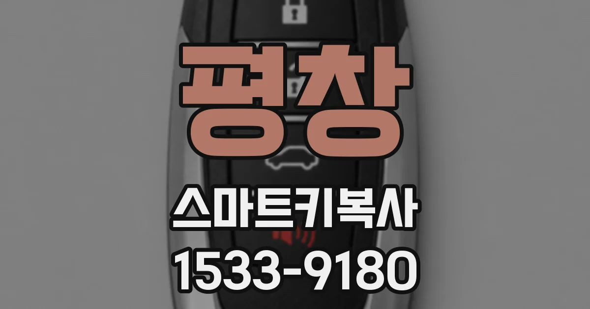 평창 스마트키복사