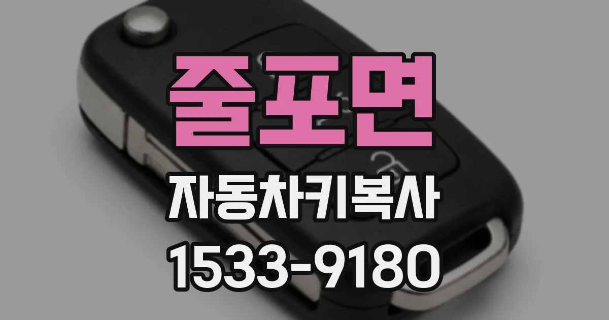 줄포면 자동차키복사