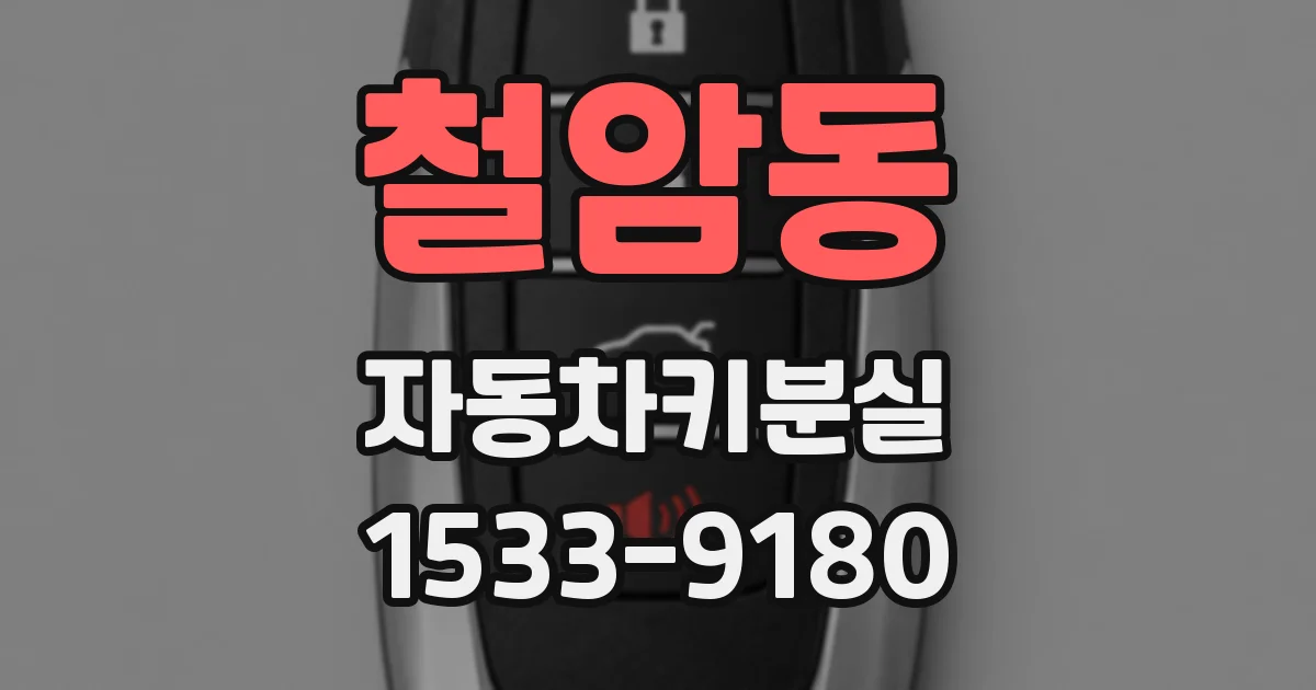 철암동 자동차키분실