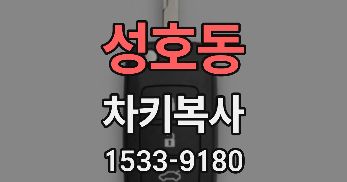 성호동 차키복사