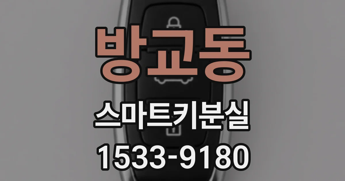 방교동 스마트키분실