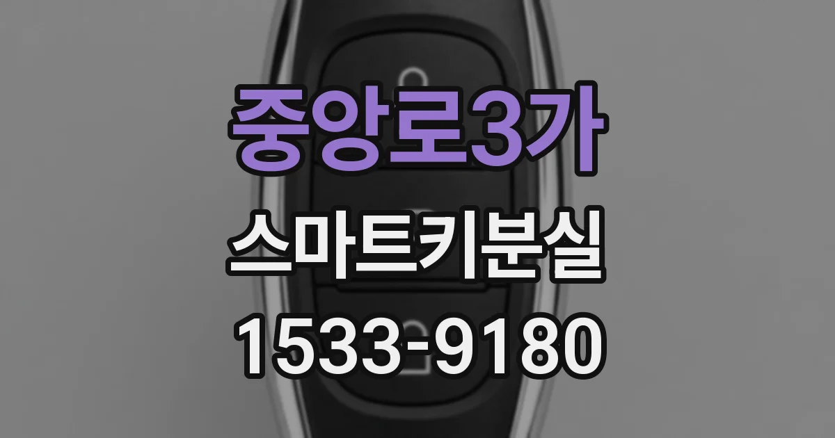 중앙로3가 스마트키분실