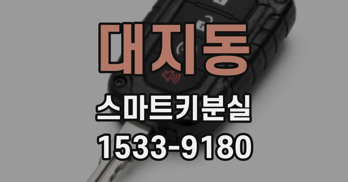 대지동 스마트키분실