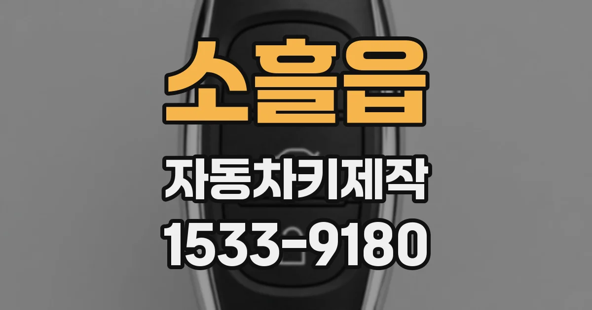 소흘읍 자동차키제작