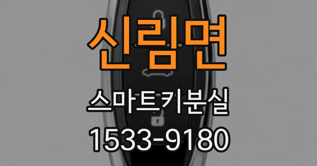 신림면 스마트키분실