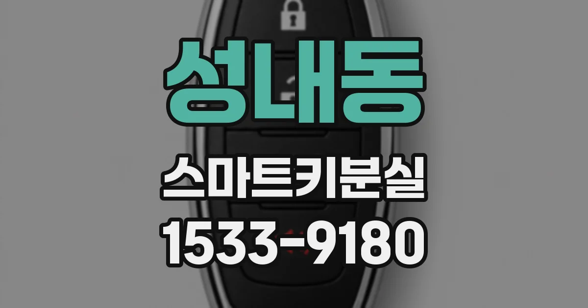 성내동 스마트키분실