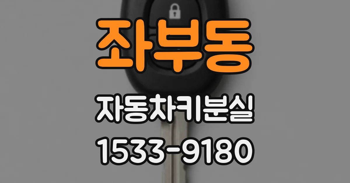 좌부동 자동차키분실