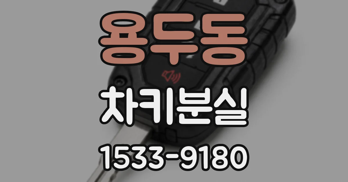 용두동 차키분실