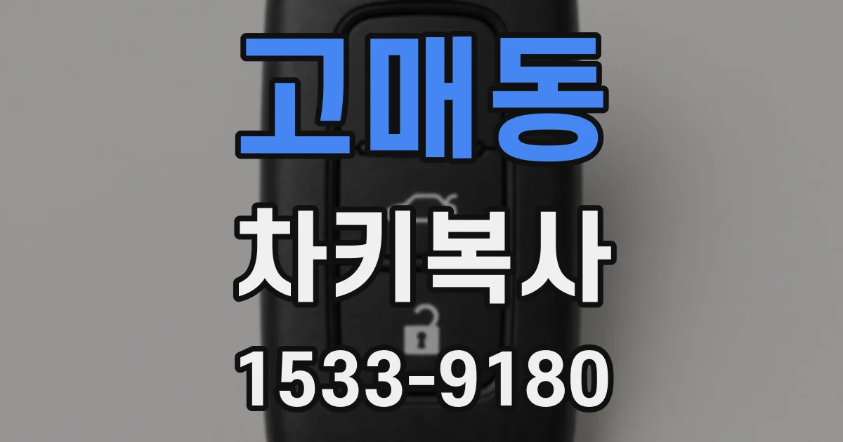 고매동 차키복사