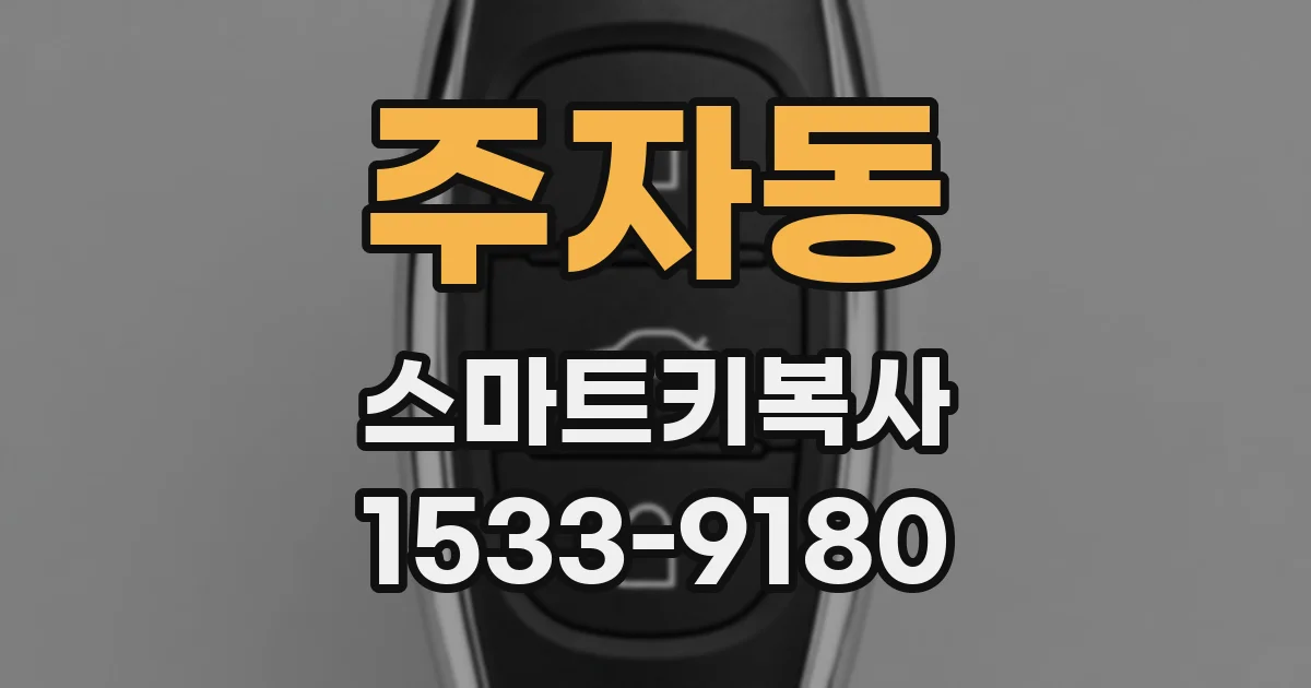 주자동 스마트키복사