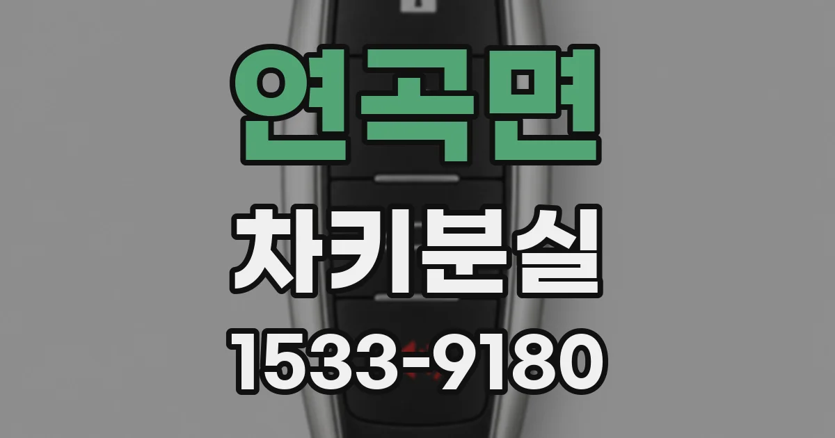 연곡면 차키분실
