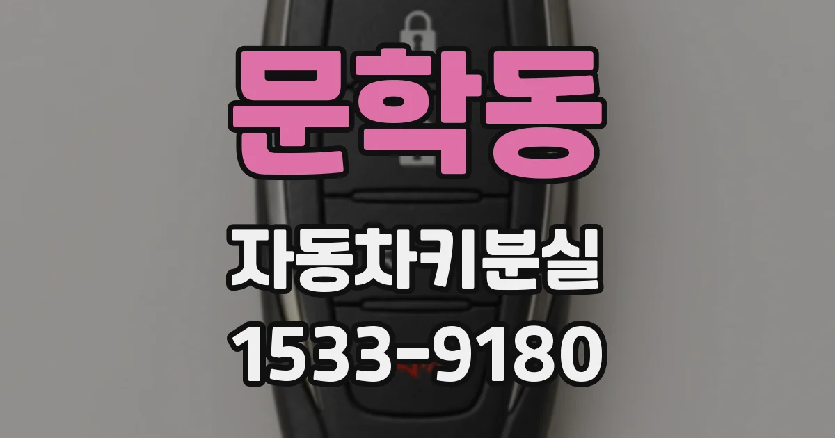문학동 자동차키분실