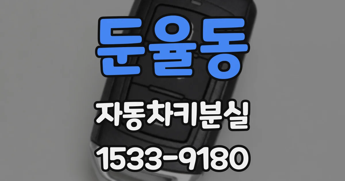 둔율동 자동차키분실