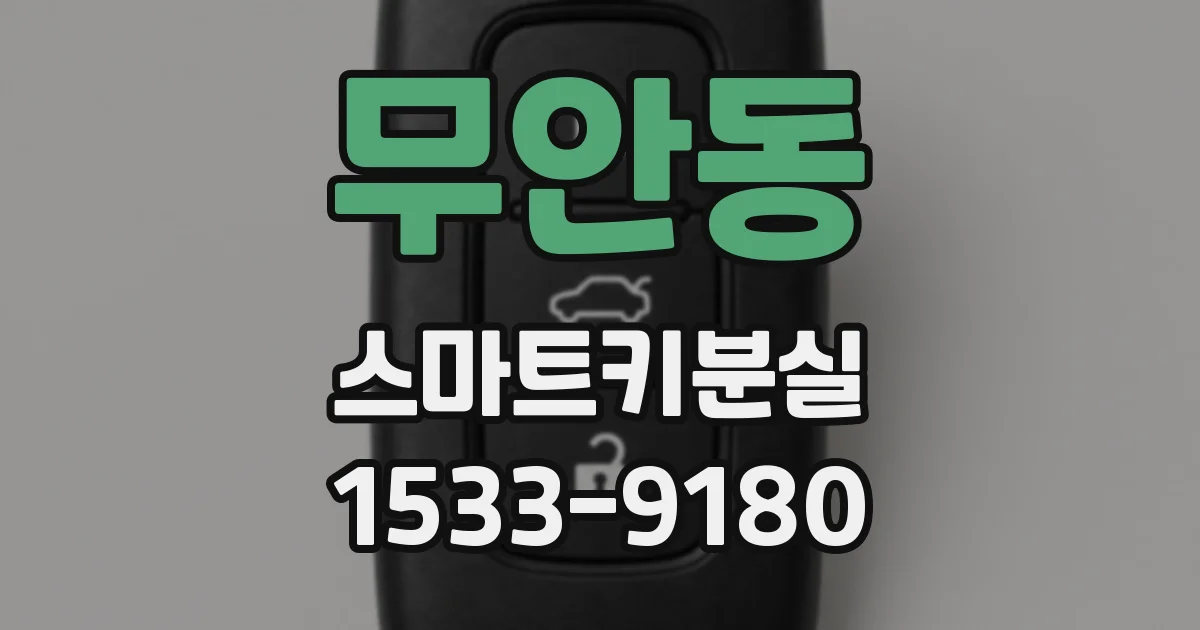 무안동 스마트키분실