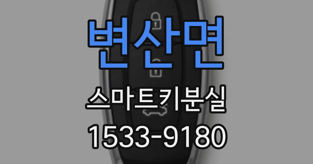변산면 스마트키분실