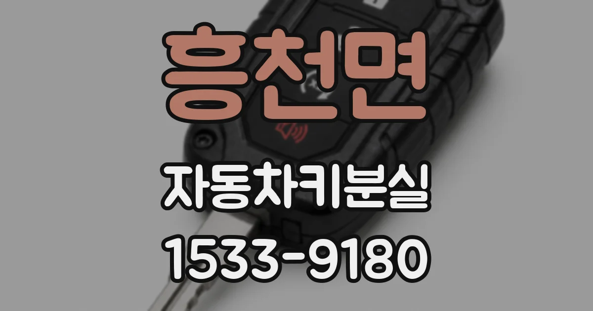 흥천면 자동차키분실