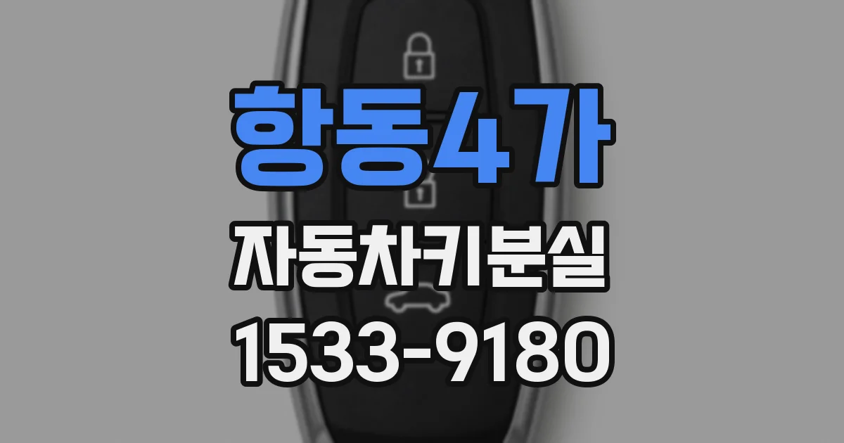 항동4가 자동차키분실