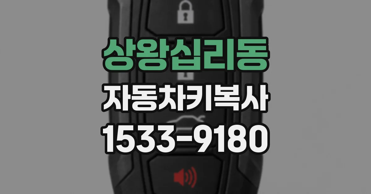 상왕십리동 자동차키복사