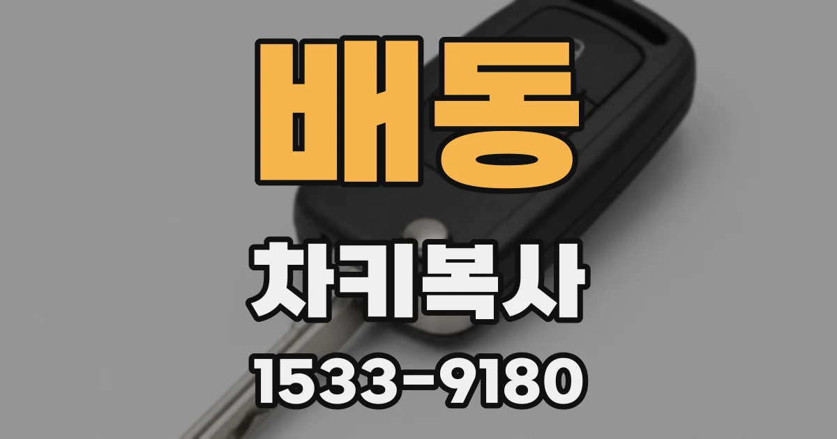 배동 차키복사