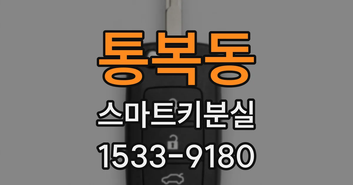 통복동 스마트키분실