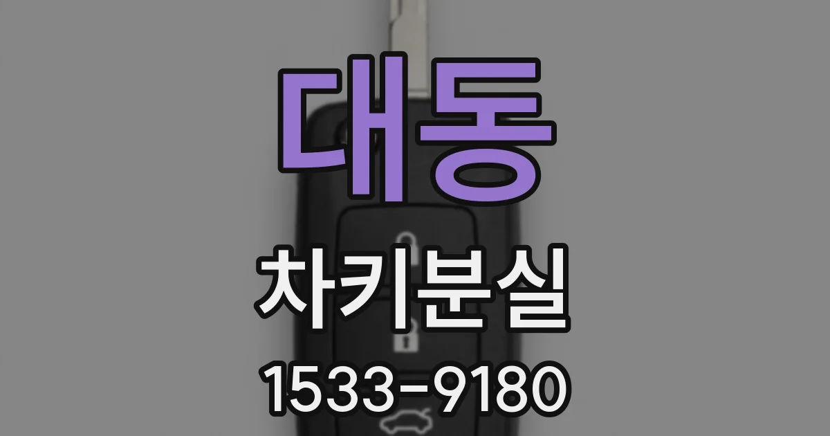대동 차키분실