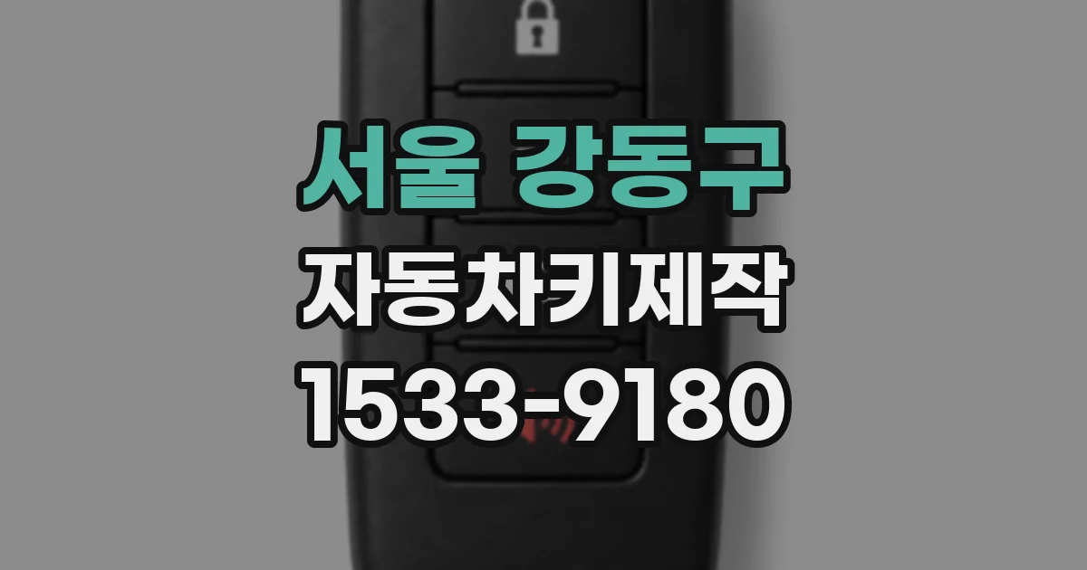 서울 강동구 자동차키제작