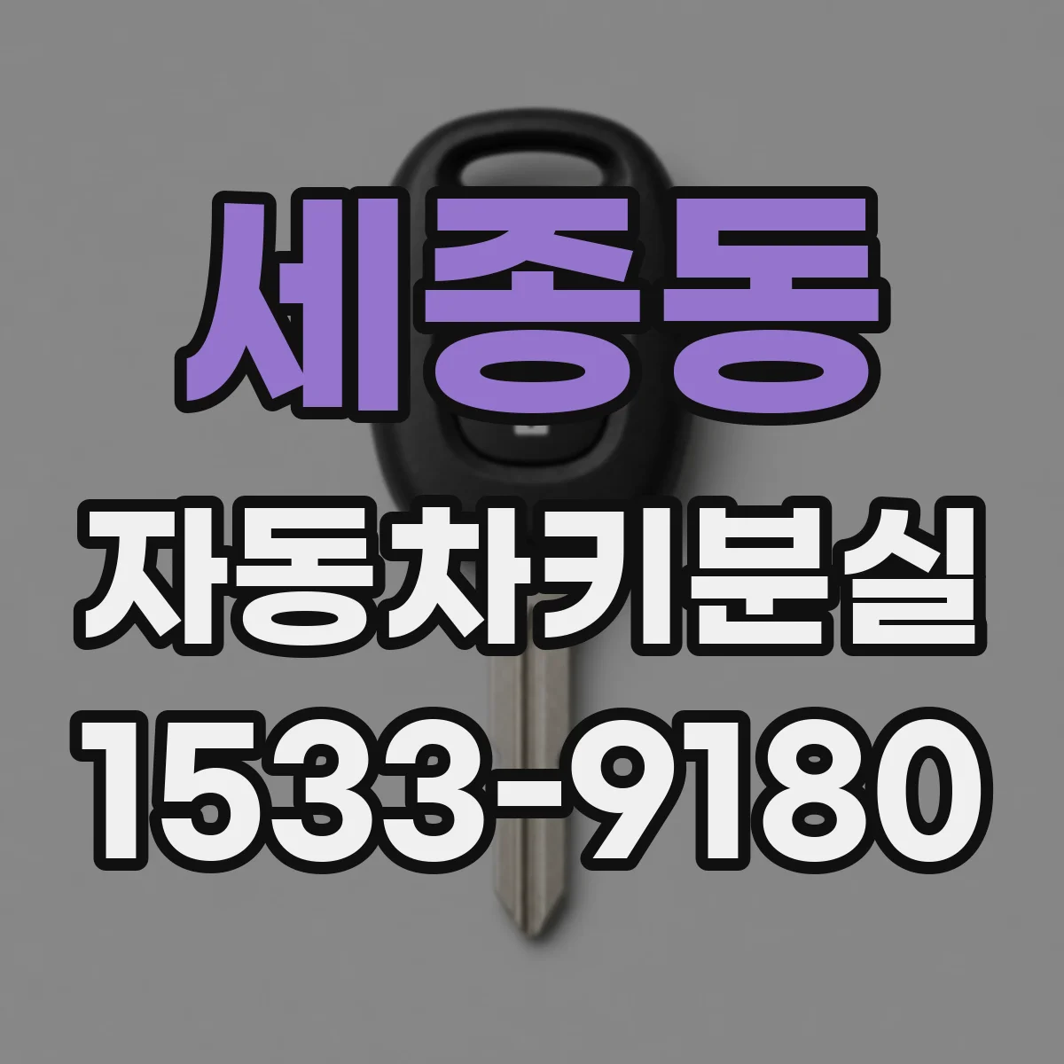 세종동 자동차키분실