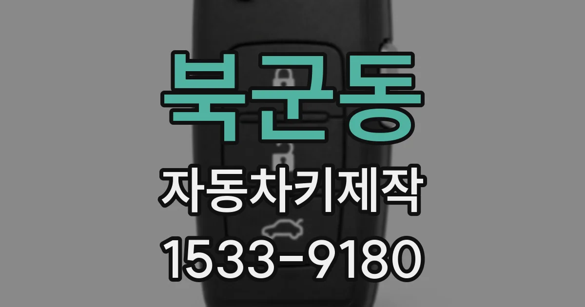 북군동 자동차키제작