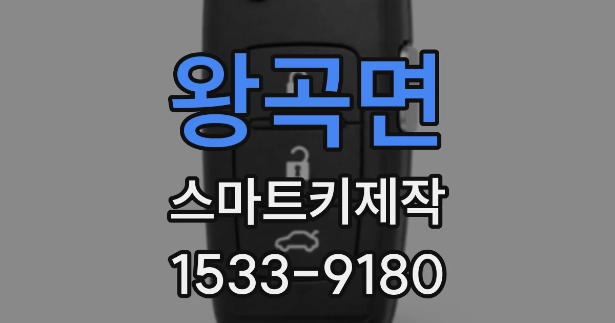왕곡면 스마트키제작