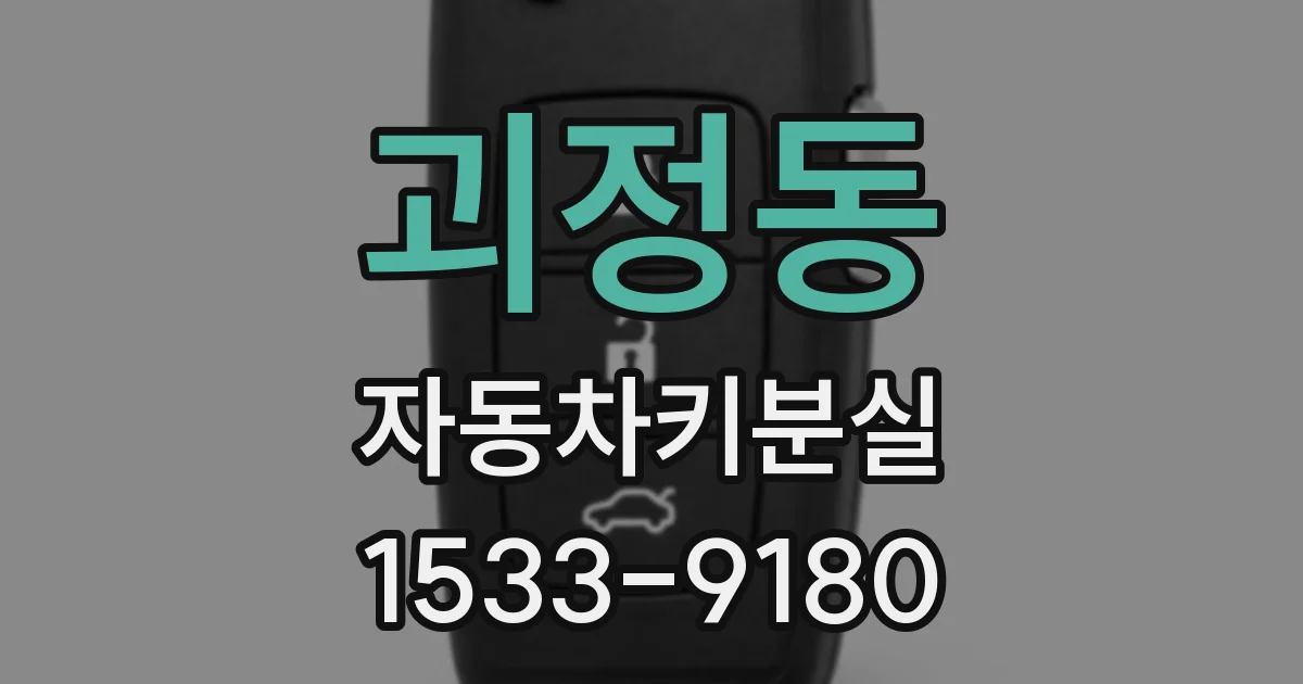 괴정동 자동차키분실