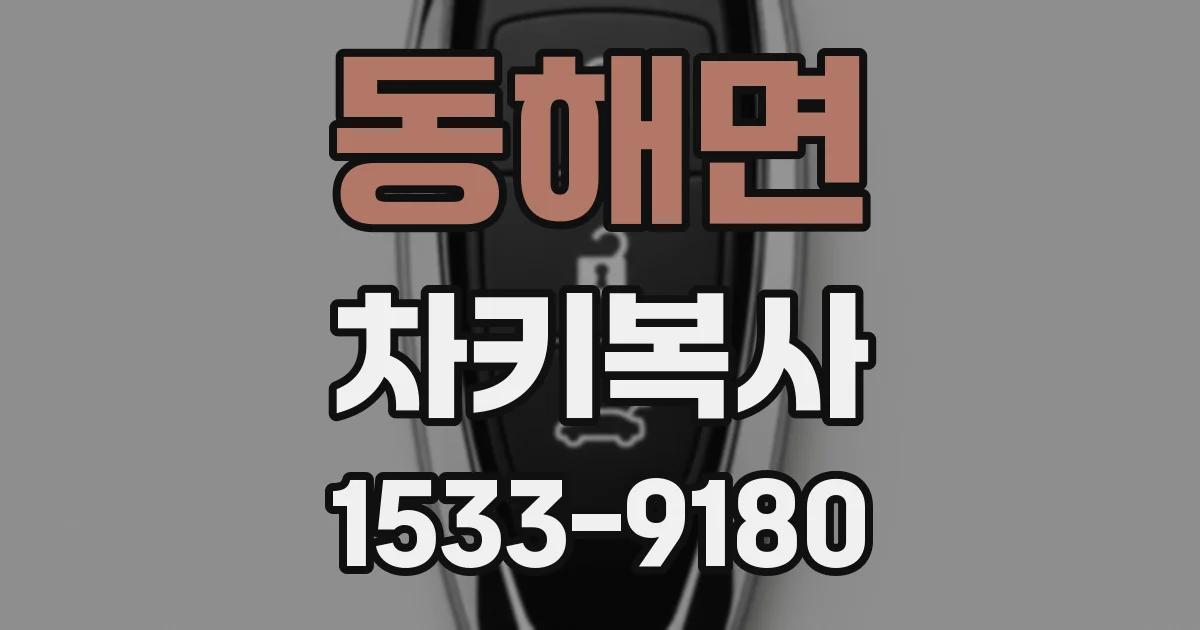 동해면 차키복사