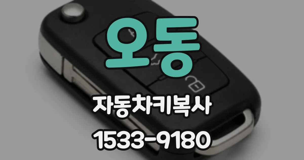 오동 자동차키복사