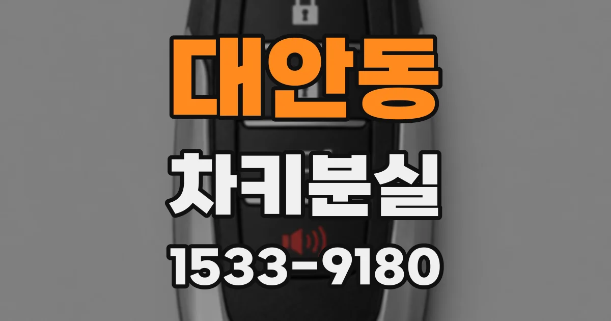 대안동 차키분실