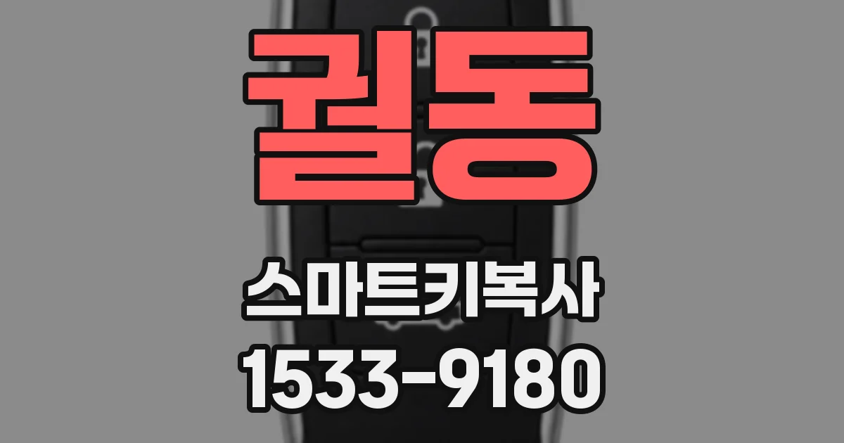궐동 스마트키복사