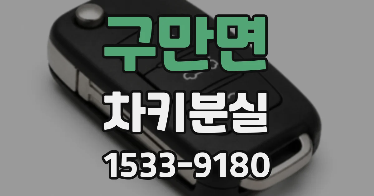 구만면 차키분실