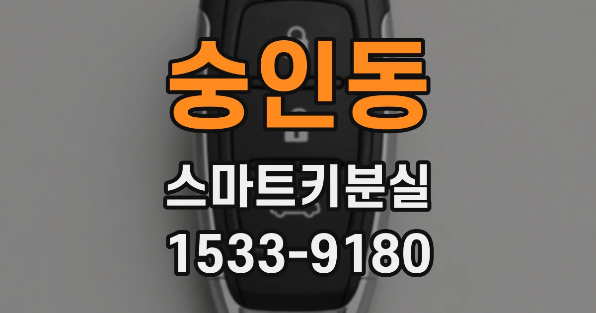 숭인동 스마트키분실