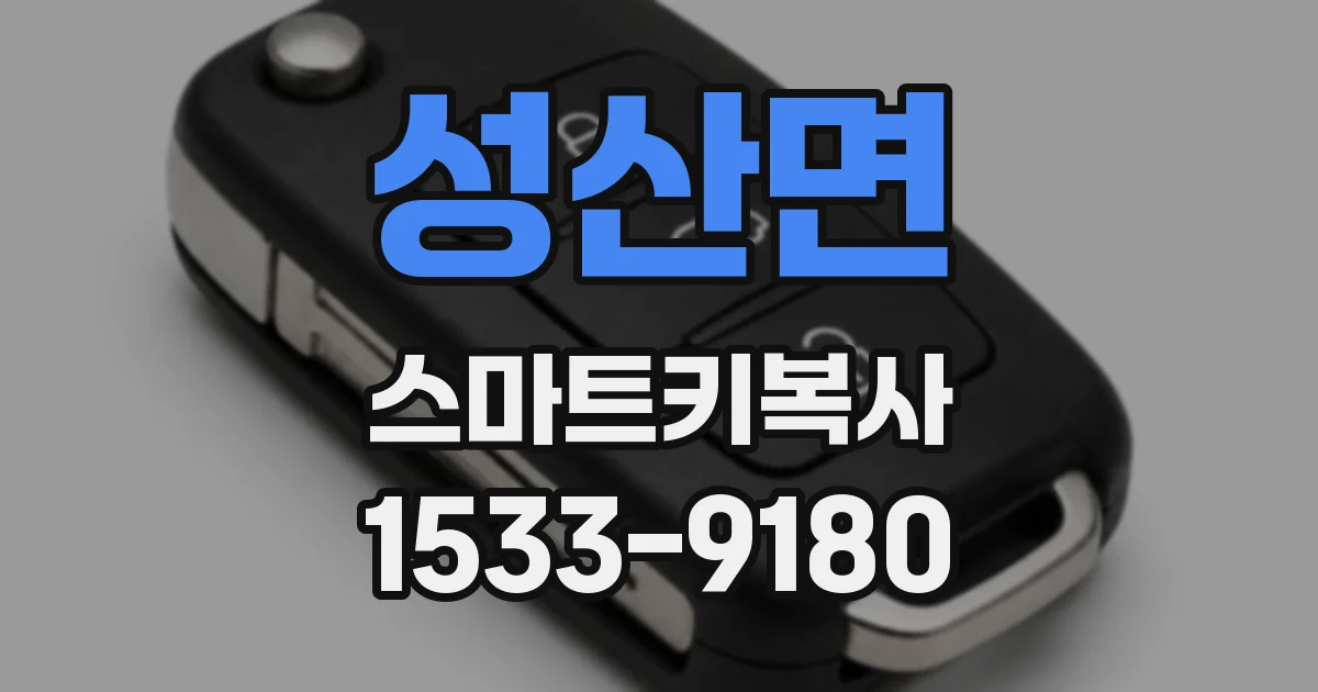 성산면 스마트키복사