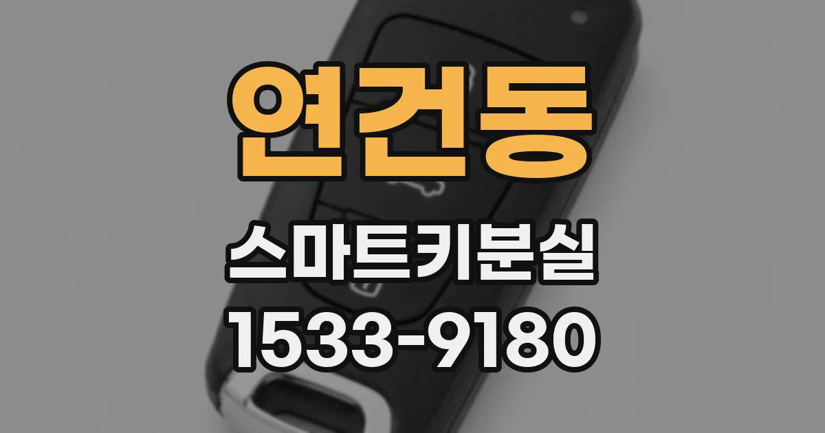연건동 스마트키분실