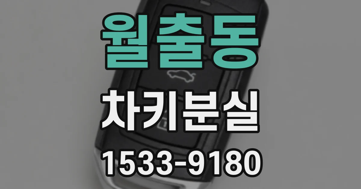 월출동 차키분실