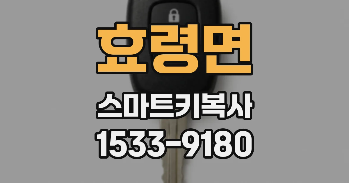 효령면 스마트키복사