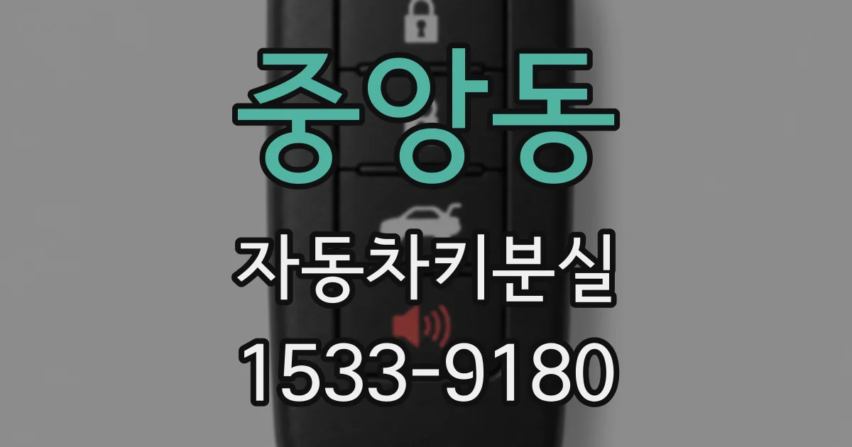 중앙동 자동차키분실