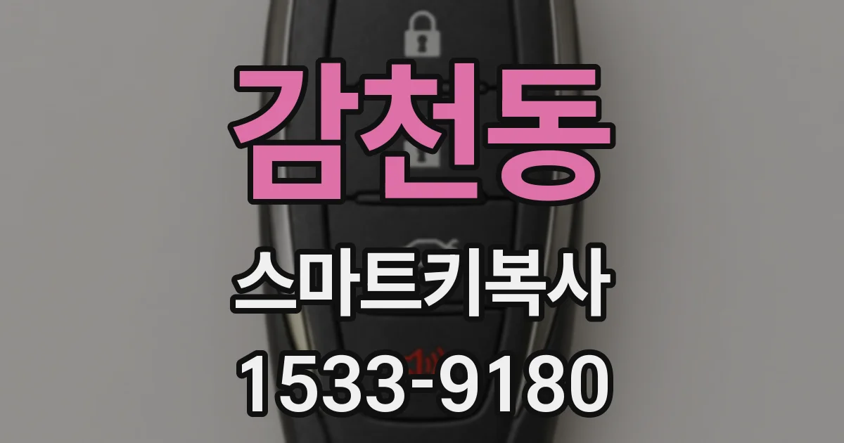 감천동 스마트키복사