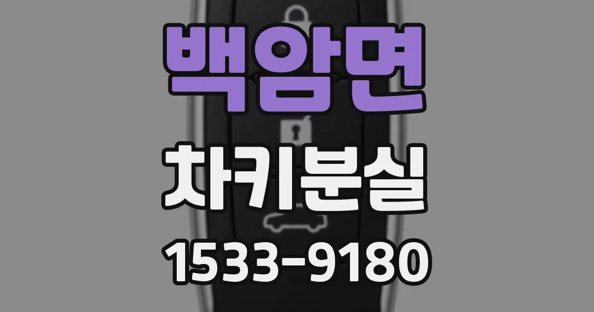 백암면 차키분실