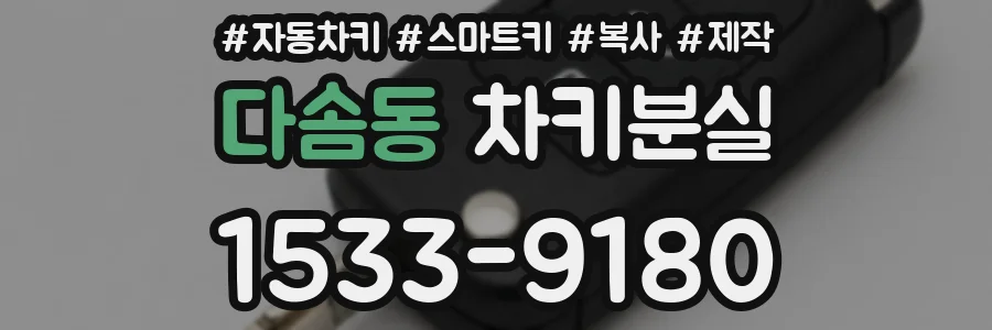 다솜동 차키분실