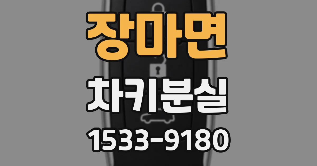장마면 차키분실