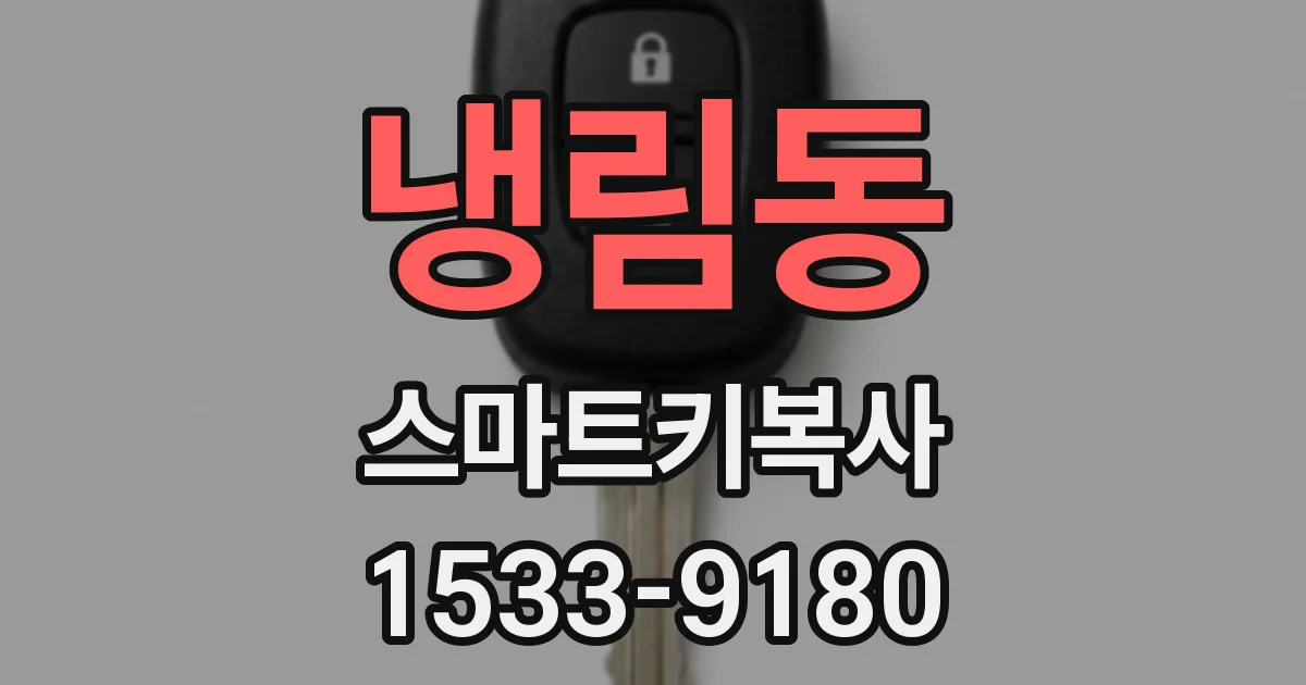 냉림동 스마트키복사