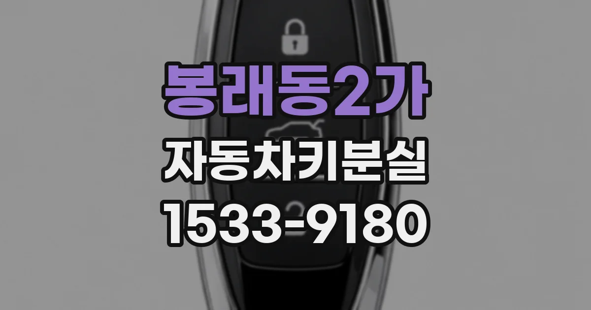 봉래동2가 자동차키분실